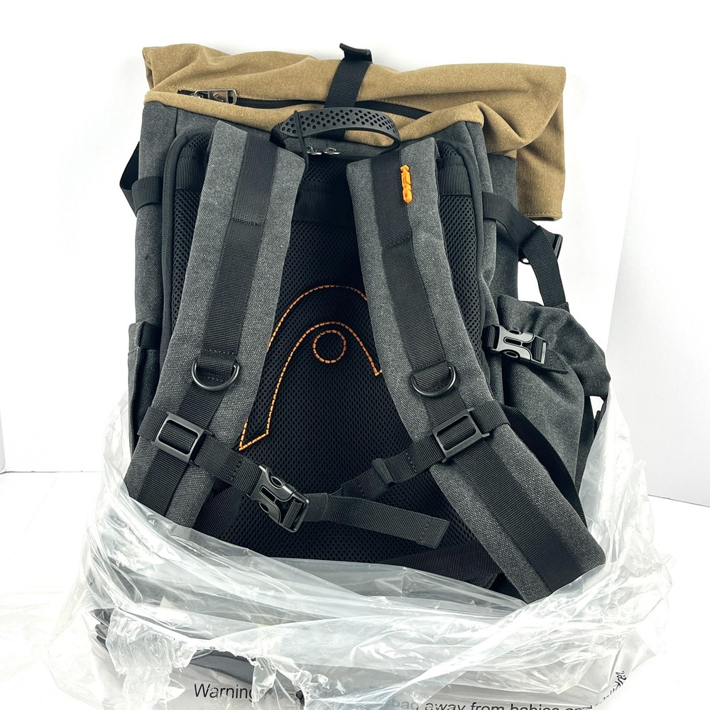 HEAD Large Travel Backpack Oak Buff Brown Camping Picnic Outdoor Hiking New - Picture 4 of 4